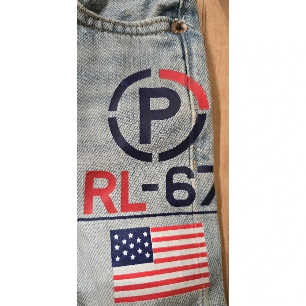 NWT Polo Ralph‎ Lauren Youth Boys RL 67 Denim Shorts Sz 3T Sullivan Slim Roll Up